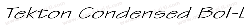 Tekton Condensed Bol字体转换